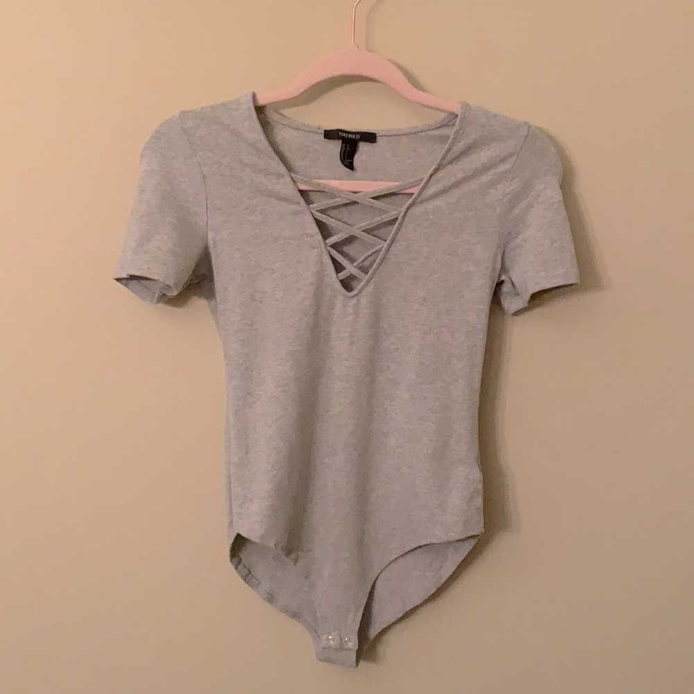 Forever 21 Cross Over Body Suit